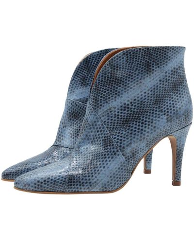 Toral Heeled Boots - Blue