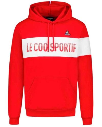 Le Coq Sportif Hoodies - Red