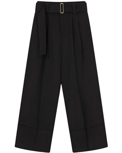 Aeron Trousers > wide trousers - Noir