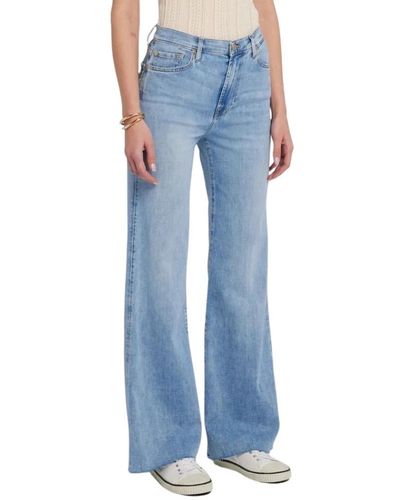 7 For All Mankind Wide Jeans - Blue