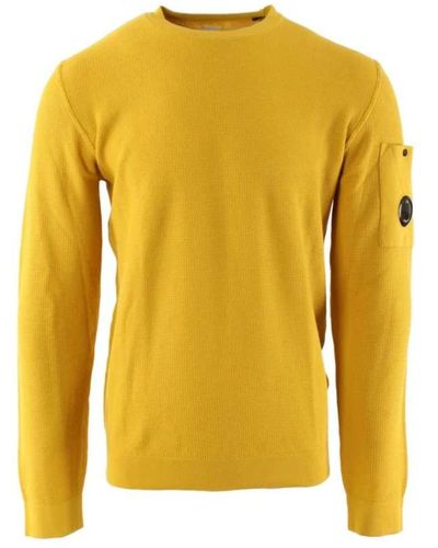 C.P. Company Round-Neck Knitwear - Yellow