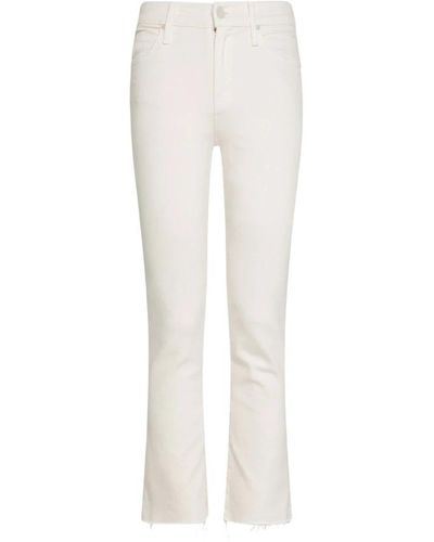 Mother Slim-Fit Pants - White