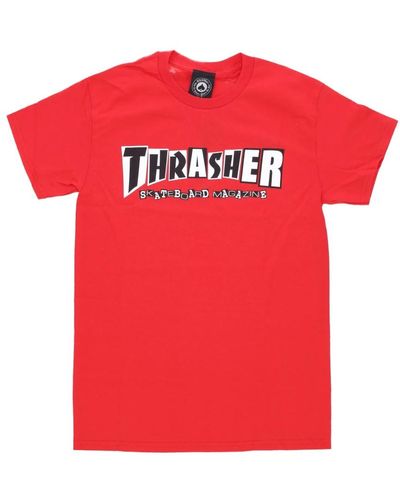 Thrasher T-Shirts - Rot