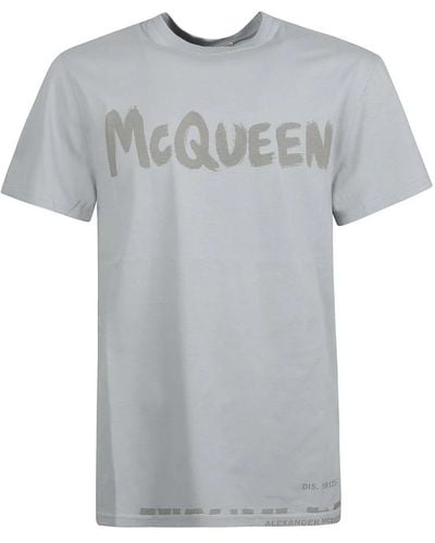 Alexander McQueen T-Shirts - Grey