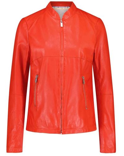 Milestone Leather Jackets - Red