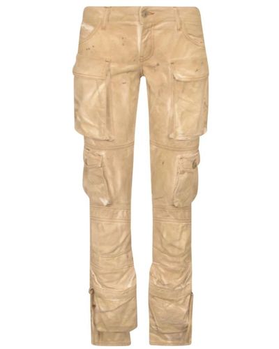 The Attico Tapered Trousers - Natural