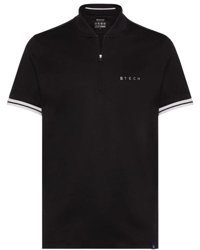 BOGGI Polo-shirt aus hochleistungsgewebe - Schwarz