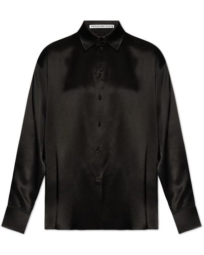 Alexander Wang Camisa de seda - Negro