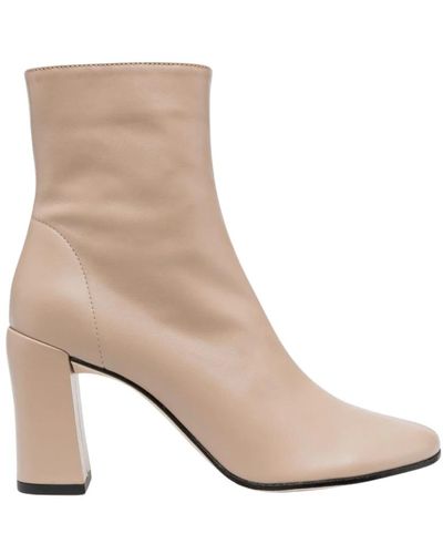 BY FAR Heeled Boots - Natural