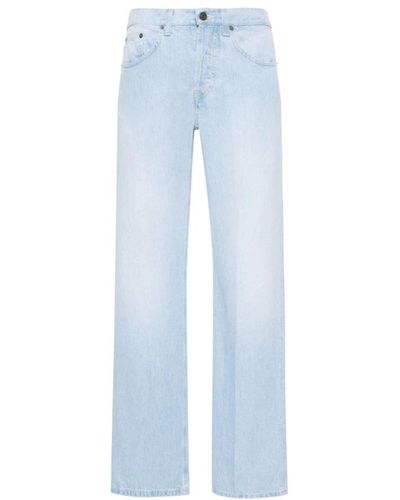 Dondup Blaue lyocell denim weite bein jeans