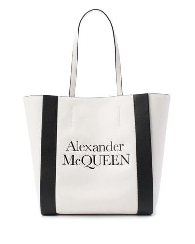 Alexander McQueen Tote Bags - White