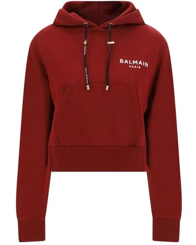 Balmain Sweatshirts & hoodies > hoodies - Rouge
