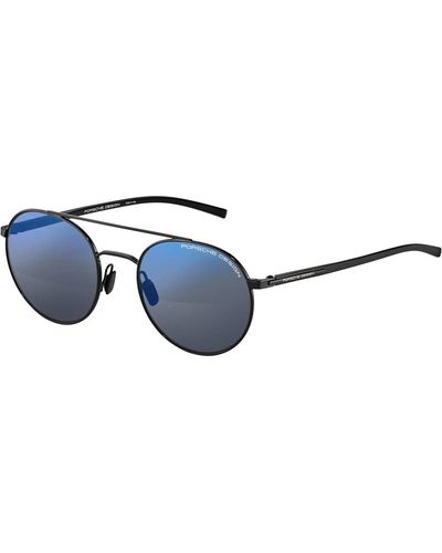Porsche Design Schwarze/dunkelblaue sonnenbrille