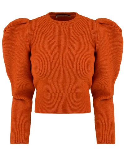 Akep Round-Neck Knitwear - Orange