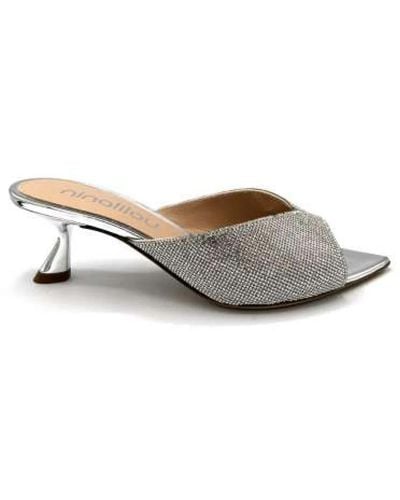 Ninalilou Shoes > heels > heeled mules - Métallisé
