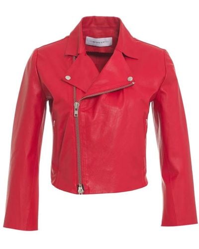 Bully Leather Jackets - Red