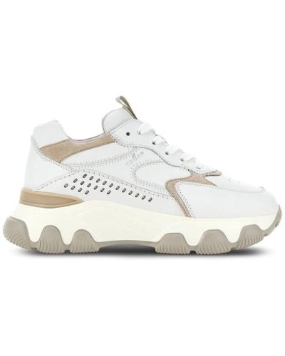 Hogan Hyperactive allacc.forature sneakers donna - Bianco