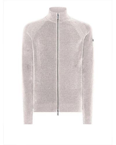 Rrd Sandfarbener zip-sweater - Grau