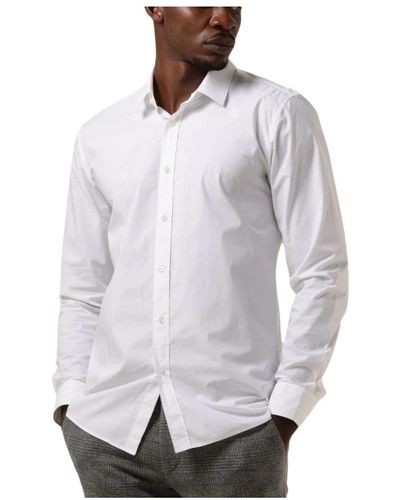BOSS Klassisches hemd elisha02 weiß - Grau