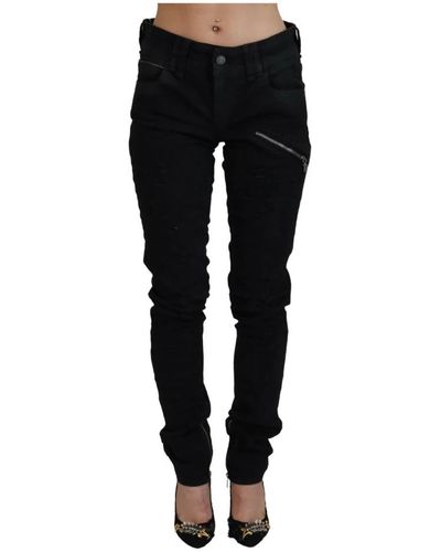 John Galliano Slim-Fit Trousers - Black