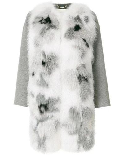 Fendi Faux Fur & Shearling Jackets - Grey