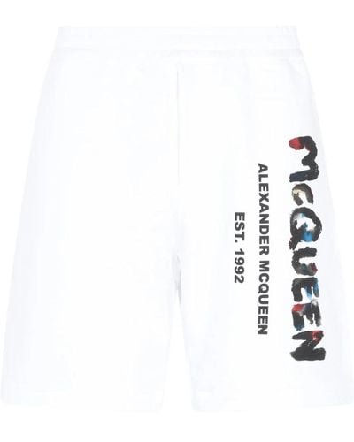 Alexander McQueen Casual Shorts - White
