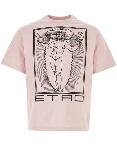 Etro Rosa baumwoll t-shirt - Pink