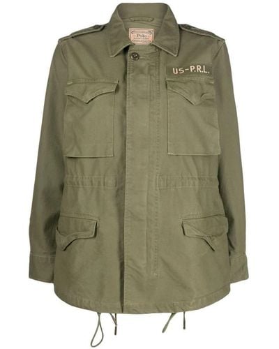 Ralph Lauren Cotton Twill Utility Jacket - Green