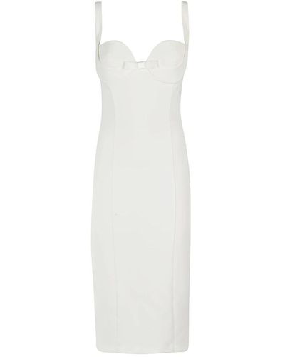 Elisabetta Franchi Elegantes kleid für besondere anlässe - Weiß