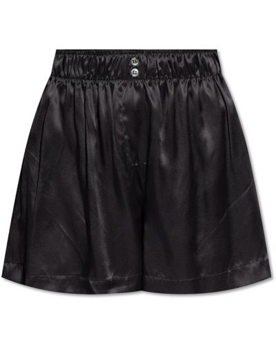 Halfboy Pantalones cortos de seda - Negro