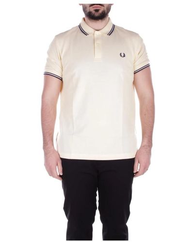 Fred Perry Logo front polo shirt - Natur