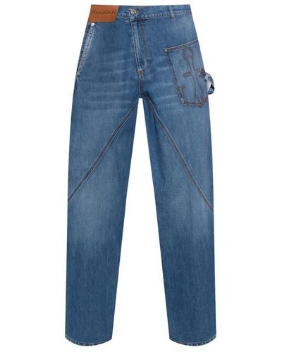 JW Anderson Jeans droits - Bleu