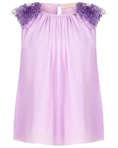 Rinascimento Sleeveless tops - Viola