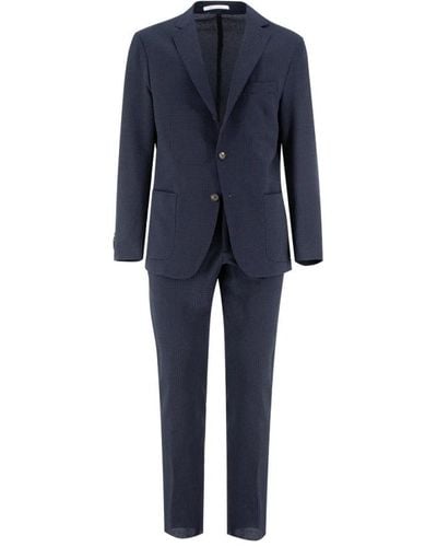 Eleventy Suits > suit sets > single breasted suits - Bleu