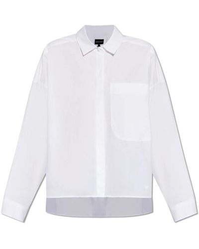 Emporio Armani Camisa con bolsillo - Blanco