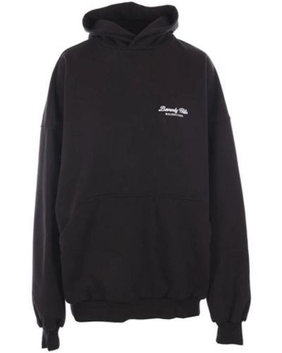 Balenciaga Vintage schwarzer hoodie mit beverly hills logo
