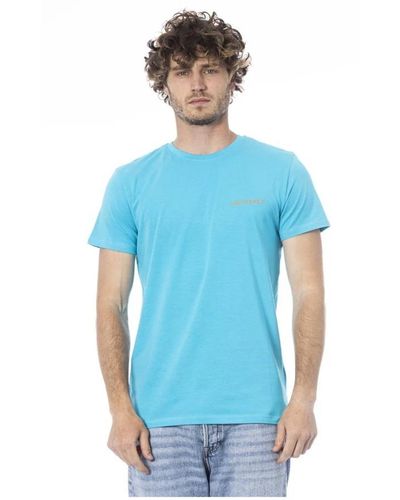 Trussardi T-shirt con stampa logo - Blu