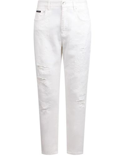 Dolce & Gabbana Slim-Fit Jeans - White