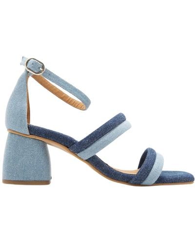 Toral Denim sandale mit knöchelriemen - Blau