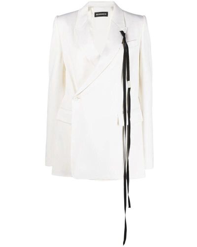 Ann Demeulemeester Edith wrap blazer - Bianco