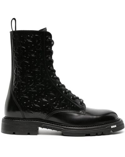 Dior Lace-Up Boots - Black