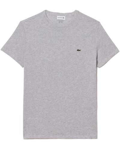 Lacoste Regular fit baumwoll t-shirt - Grau