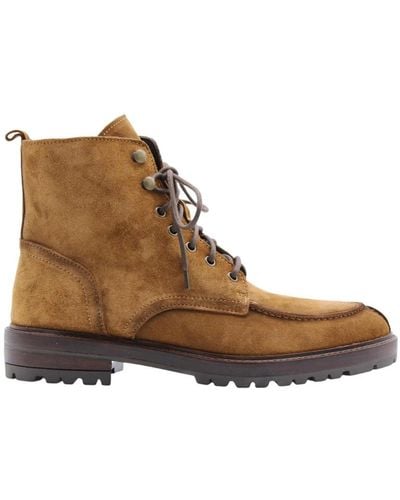 I Maschi Lace-Up Boots - Brown