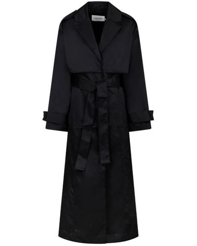 Calvin Klein Trench coat nero oversize