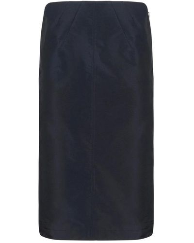 N°21 Falda de poliéster negra - Azul