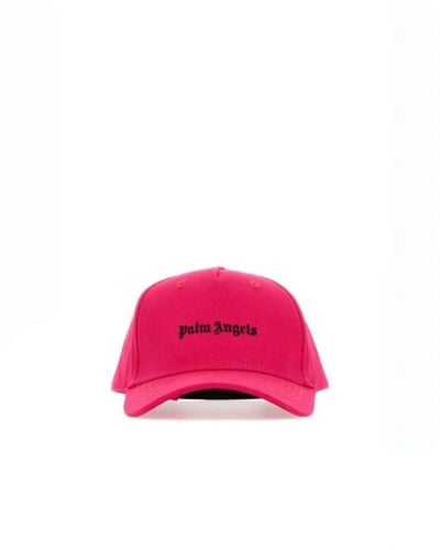 Palm Angels Schwarzer bucket hat - Pink