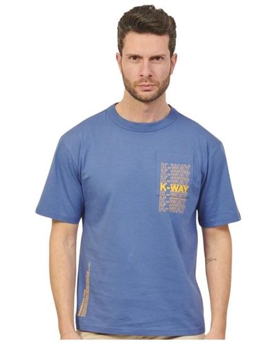 K-Way T-Shirts - Blue