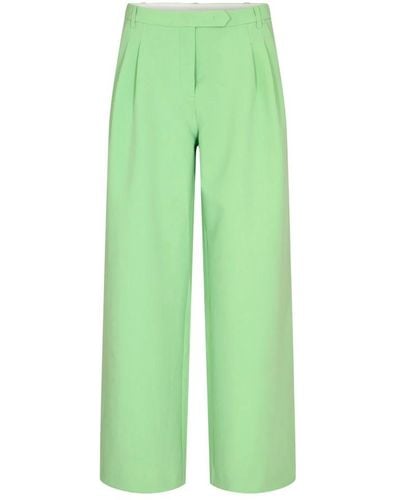 Designers Remix Trousers > wide trousers - Vert