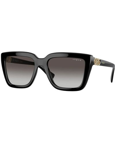 Vogue Schwarz/grau schattierte sonnenbrille