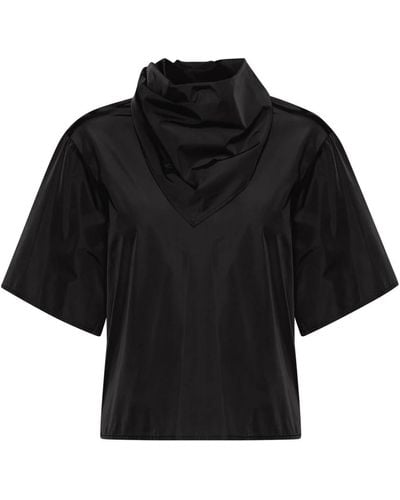 Inwear Blusa elegante con drapeado - Negro